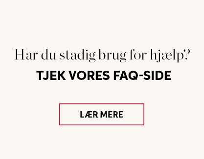 Tjek vores FAQ-side