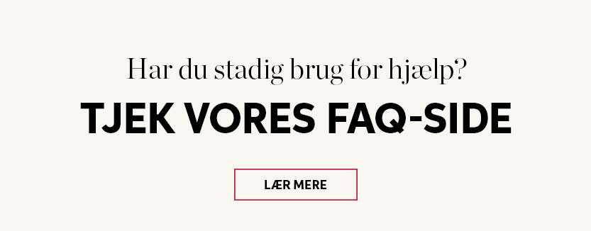 Tjek vores FAQ-side