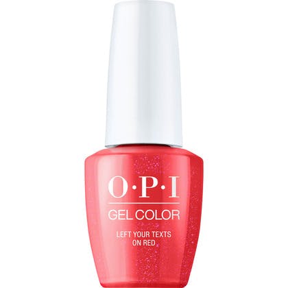 OPI Gel Color - Left Your Texts on Red